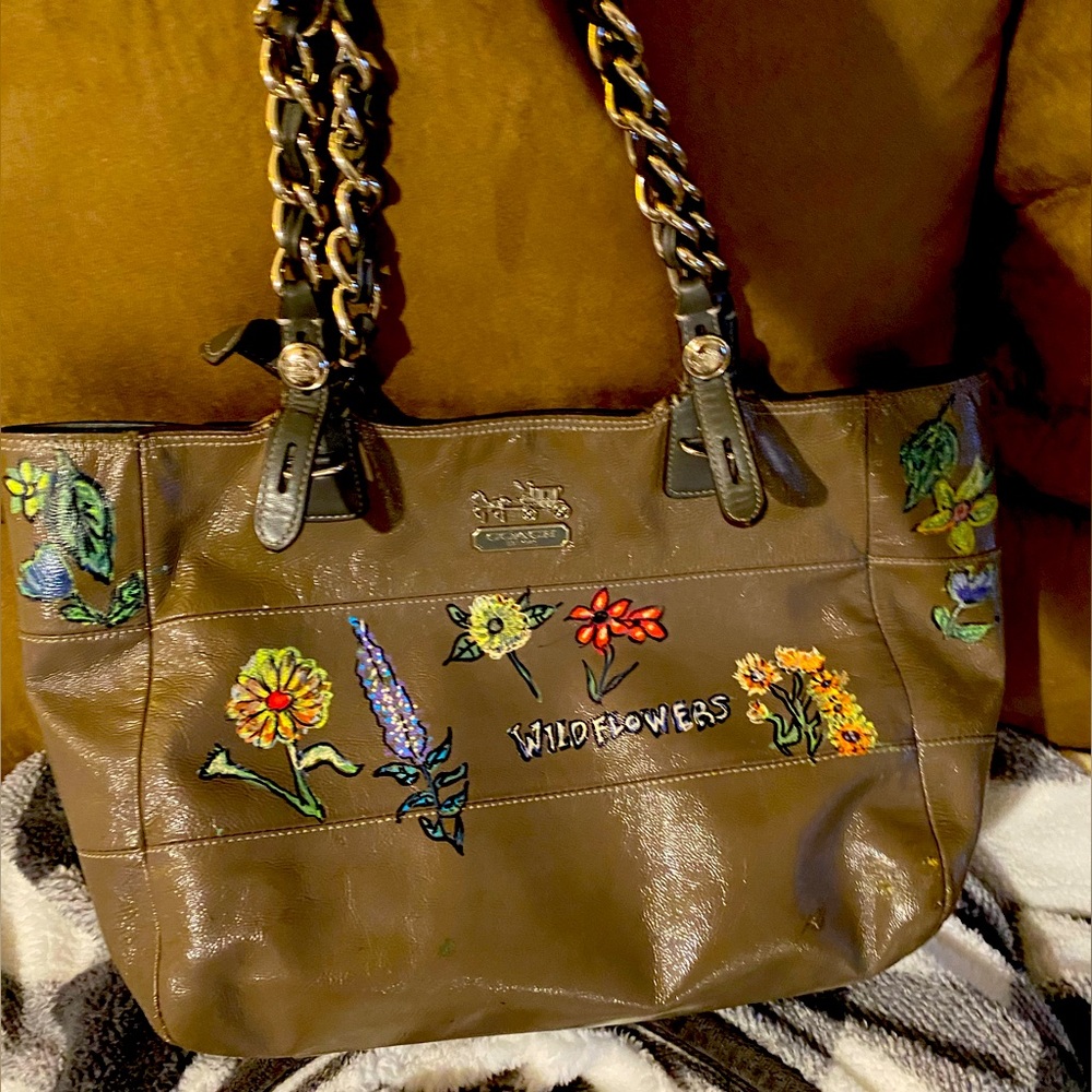 Coach purse painted - Picture 2 of 2